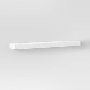 Threshold -  Modern Wood Wall Mounted Shelf Storage D White